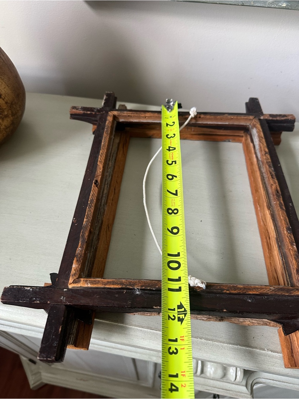 Vintage primitive Adirondack picture frames lot of 2 - Picture 8 of 9